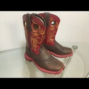 Durago Girls Western Boot Size 12.5